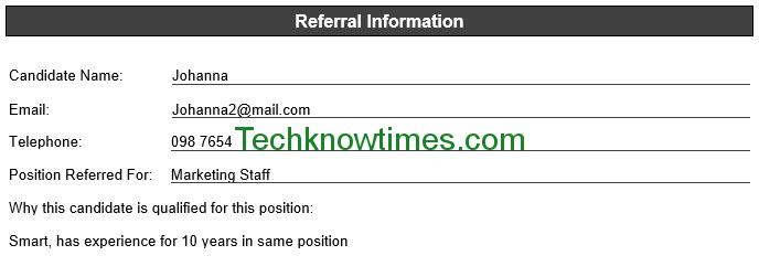employee referral form word